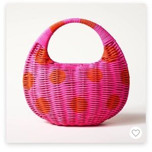 kate spade x Target Polka Dot Wicker Crescent Bag